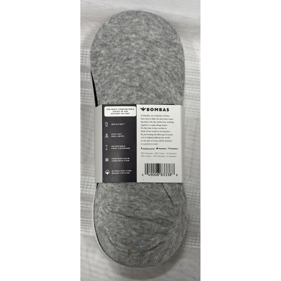 4-Pack Bombas Mens Womens Unisex Basic Colors Lightweight No Show Socks Size Med - Picture 3 of 5